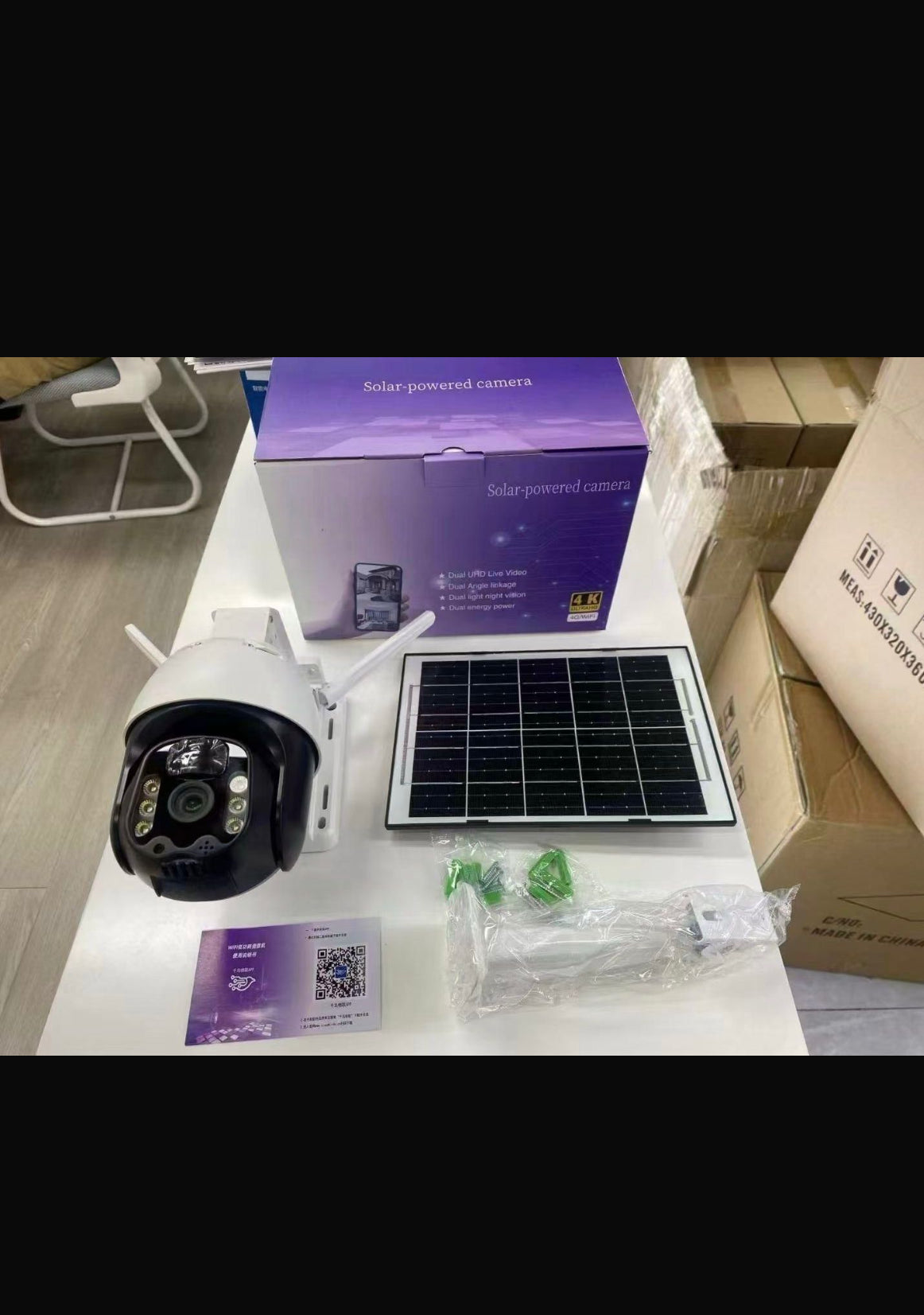 Solar powered cctv