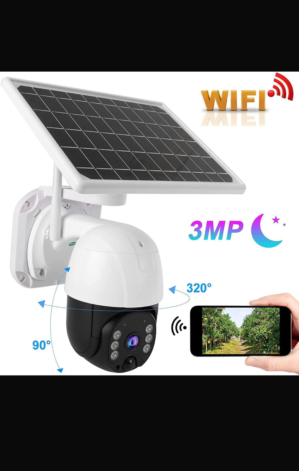 Solar powered cctv